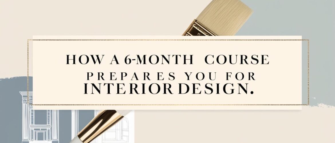How a 6-Month Course Prepares You for Interior Design