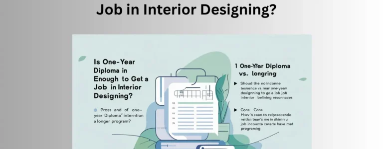 Is a One-Year Diploma Enough to Get a Job in Interior Designing?